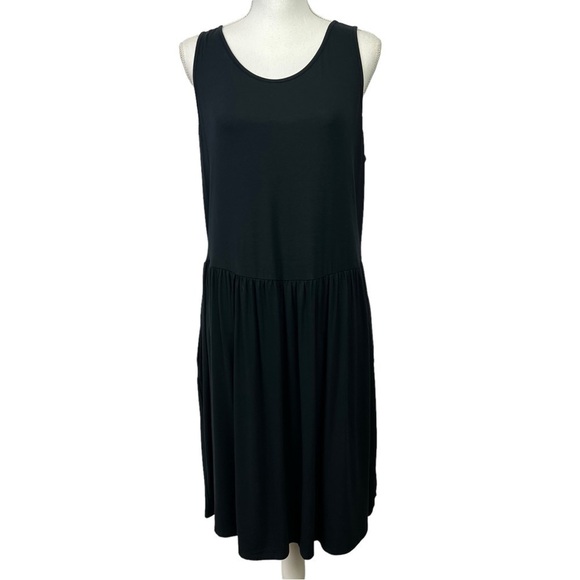 VENUS Dresses & Skirts - Venus Women’s MIDI Pullover Sundress Sz 1X Color Black Stretch Sleeveless